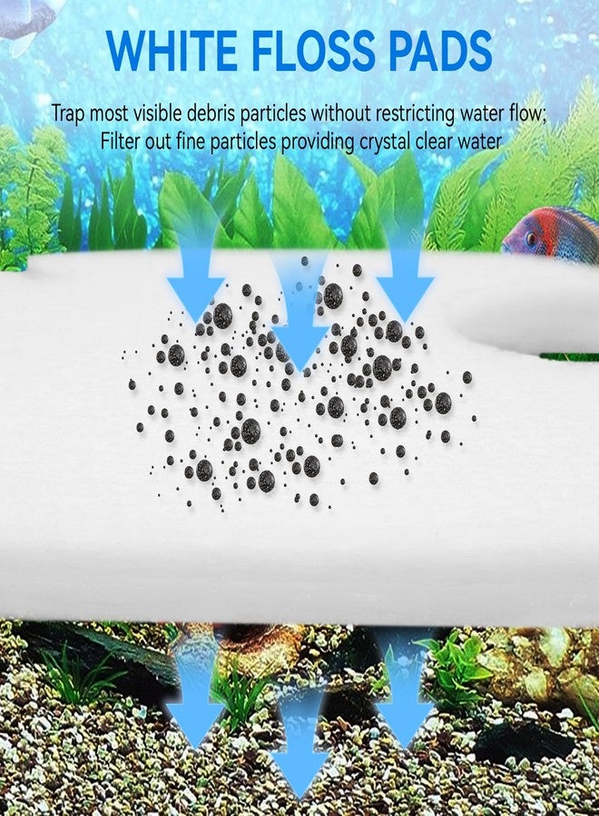 Giokyi 16 Pack Aquarium Canister Filter Pads Compatible with AMOSIJOY and PONDFORSE 172/225/265GPH, Replacement Aquarium Activated Carbon Sponge for Coospider-Repta (12 White Floss and 4 Coarse Filter Pads) - Image 5